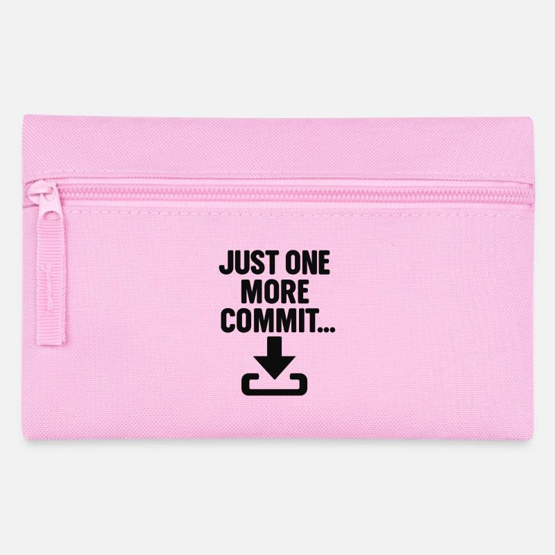 Just One More Commit - T-shirt de programmeur drôle - Trousse - rose