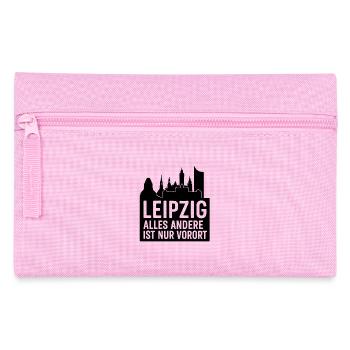 Leipzig Skyline Silhouette Texte Design Ville - Trousse - rose - Devant