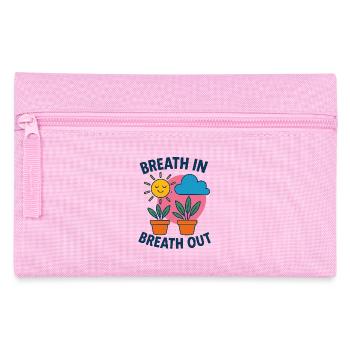 Souffle Soleil Plantes Motif - Trousse - rose - Devant