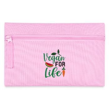 Vegan For Life - Pencil Case - pink - Front