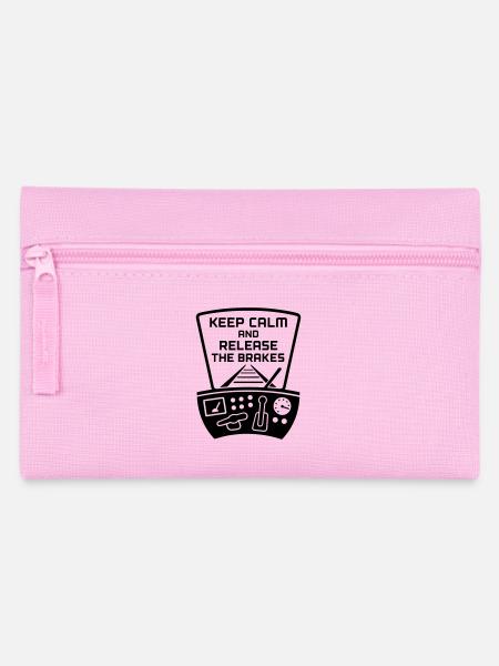 Bremsen Lösen Eisenbahn Lokführer - Federtasche - Rosa