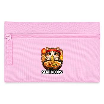 Ramen Cat Send Noods - Pencil Case - pink - Front