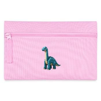 Pixel Brontosaurus - Federtasche - Rosa - Vorne