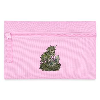 Statue de licorne en pierre drôle Moussure Fantasy Design - Trousse - rose - Devant