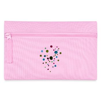 Dots Pattern - Dark Colors / Watercolor - Pencil Case - pink - Front
