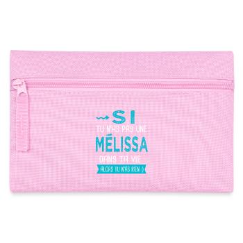 Mélissa Si tu n as pas une mélissa - Trousse - rose - Devant