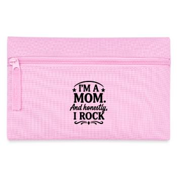 Mom and honest? I rock! - Pencil Case - pink - Front