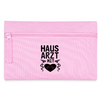 Hausarzt mit Herz Geschenk - Federtasche - Rosa - Vorne
