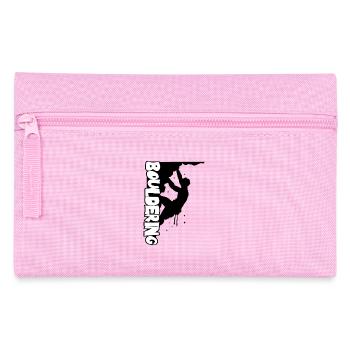 Bouldering Print - Pencil Case - pink - Front