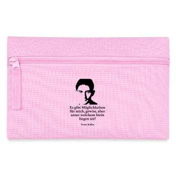 Kafka: Es gibt Möglichkeiten für mich, gewiss, ab - Federtasche - Rosa - Vorne
