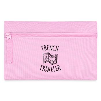 französisch Reisenden - Federtasche - Rosa - Vorne