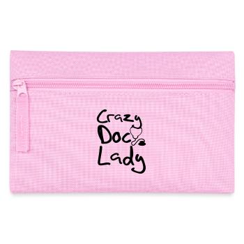 Crazy Doc Lady Doktor Arzt Medizin Geschenk - Federtasche - Rosa - Vorne