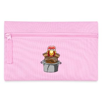 Truthahn Pute Geflügel - Federtasche - Rosa - Vorne