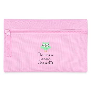 Nanny great owl - Pencil Case - pink - Front
