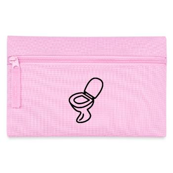 Toilette Klo Design WC Schwarz - Trousse - rose - Devant