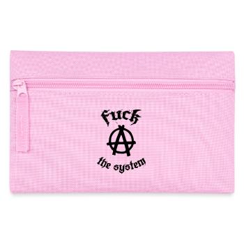 Fuck the System - Pencil Case - pink - Front