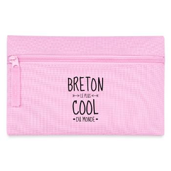 Bretagne / Breton / Bretonne / BZH / Breizh - Trousse - rose - Devant
