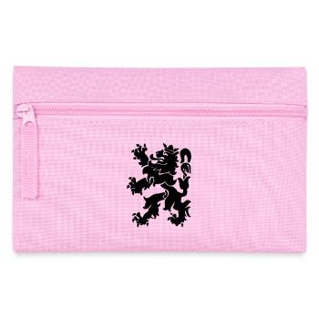 Löwenlöwe Lowe León Krone - Federtasche - Rosa - Vorne