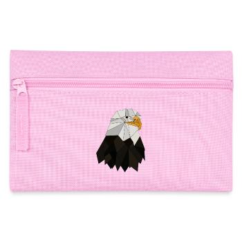 Géométrique aigle - Trousse - rose - Devant