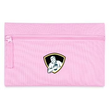 Ecusson rugbyman - Trousse - rose - Devant