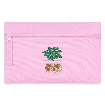 Plante de pomme de terre brun vert - Trousse - rose - Devant