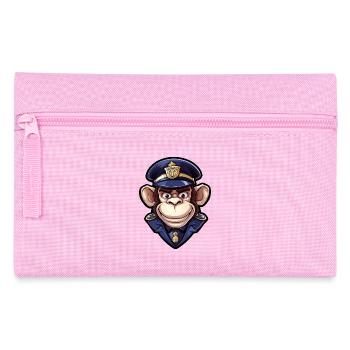 Affen Polizistin - Federtasche - Rosa - Vorne
