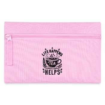 Life Happens Tee hilft - Federtasche - Rosa - Vorne