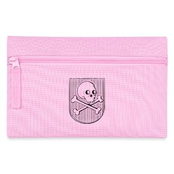 Schädel und Knochen - Federtasche - Rosa - Vorne