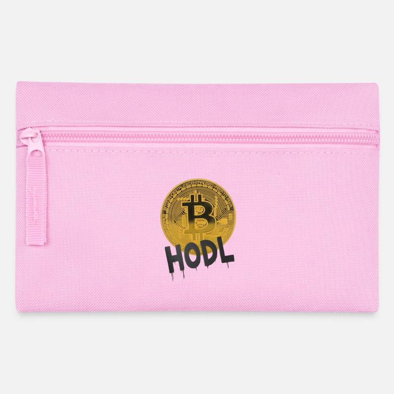 Hodl Bitcoin - Federtasche - Rosa