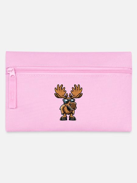 Elch Comic Cool - Federtasche - Rosa