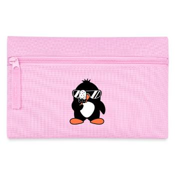 Pingouin léchant des sucettes glacées mangeant de la crème glacée délicieuse - Trousse - rose - Devant
