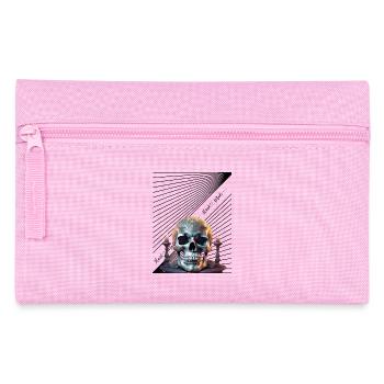 Crâne fait à la main à l’avance - Trousse - rose - Devant