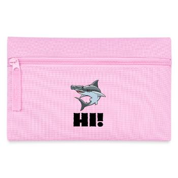 Hi Hammerhead Shark - Pencil Case - pink - Front