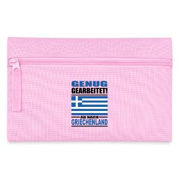 Assez de travail en Grèce - Trousse - rose - Devant