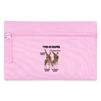 Arten von Giraffen Giraffen der Welt - Federtasche - Rosa - Vorne