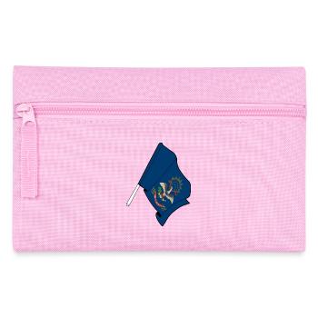 Flag of the state of North Dakota USA - Pencil Case - pink - Front