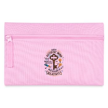 Autistic Mind - Unlocking Creativity & Innovation - Pencil Case - pink - Front