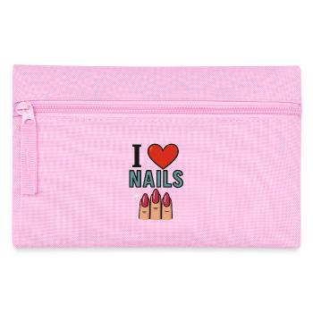I love Nails - Federtasche - Rosa - Vorne