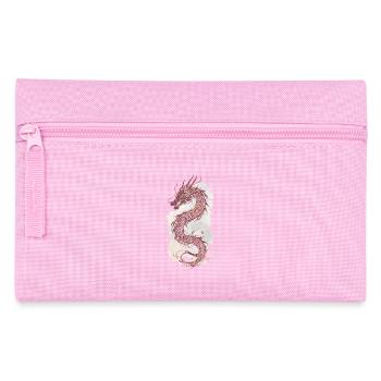 Drache Drachen China Mythologie Geschenk - Federtasche - Rosa - Vorne