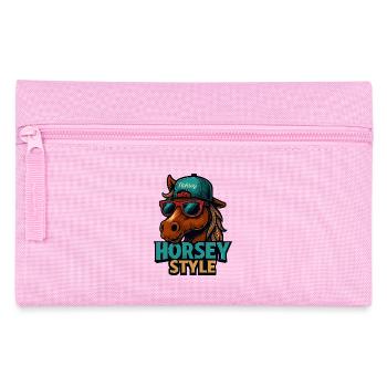 Pferde Style Sonnenbrille - Federtasche - Rosa - Vorne