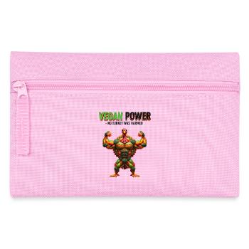 Vegan Power Turkey - Pencil Case - pink - Front