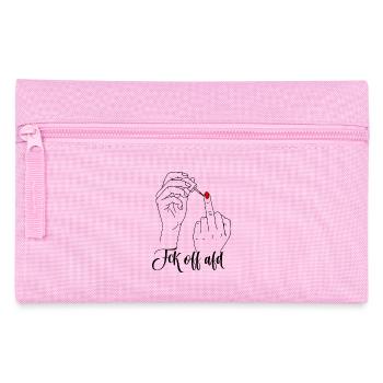 Middle finger against AFD Fck of Alternative - Pencil Case - pink - Front