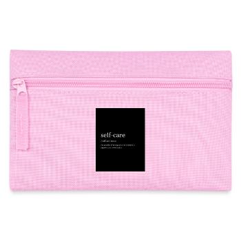 Selbstfürsorge Motiv Minimalistisch - Federtasche - Rosa - Vorne