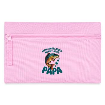Papa Fishing Buddy – Motif Poisson - Trousse - rose - Devant