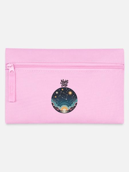 Nachthimmel - Federtasche - Rosa