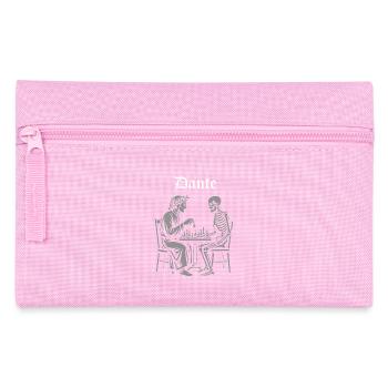 Dante-und-Skelett-Schachmatch - Federtasche - Rosa - Vorne