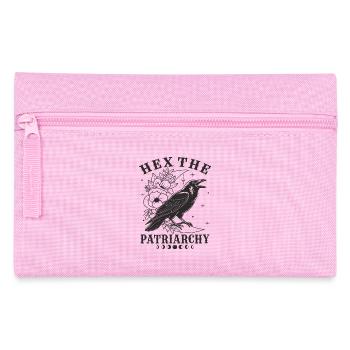 Hex The Patriarchy Feminist Statement - Pencil Case - pink - Front