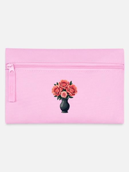 Rosa Rosen - Federtasche - Rosa