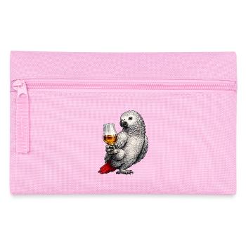 African grey parrot whisky - Pencil Case - pink - Front