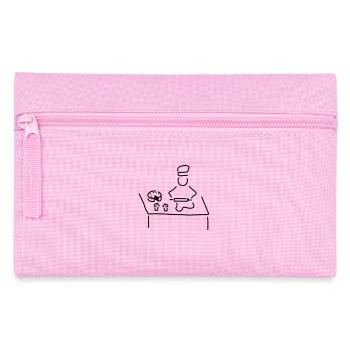 konditor backt kuchen - Federtasche - Rosa - Vorne